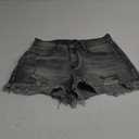 MINGALONDON Women's Denim Shorts Mid Waist Ripped Distressed M