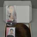 REECHO Brown Bob Wig with Bangs, 11" Short Bob Wigs Synthetic Replacement Hair Wigs for Women - Chestnut Brown