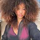 Curly Wig Afro Curly Wigs for Black Women Afro Kinky Curly Wig With Bangs Full and Fluffy Glueless Wig Synthetic Hair Replacement Wigs for Cosplay and Daily (Ombre Brown, 16inch)