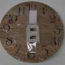 NIKKY HOME Rustic Farmhouse Wood Wall Clock - 12 Inch Battery Operated Silent Non Ticking Distressed Wooden Shiplap Clock for Kitchen, Living Room, Bedroom, Bathroom (Natural Wood)
