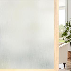 Coavas Window Privacy Film Static Cling, Non-Adhesive Removable Privacy Window Film, Frosted Glass UV Blocking Window Tint for Home, Office, Bathroom (Silver 34.5 x 78.7 in)