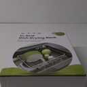 Dish Drying Rack in Sink - Expandable Stainless Steel Dish Drainers for Kitchen Counter, Dish Dryer Rack for Inside Sink, Over The Sink Dish Racks with Utensil Holder, Silver