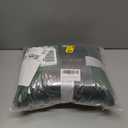 TASTHROW Large Flannel Fleece Throw Blanket, 60×80 Inch - Cozy Lightweight Thick Blanket - All Seasons Suitable for Women, Men and Kids (Dark Green)