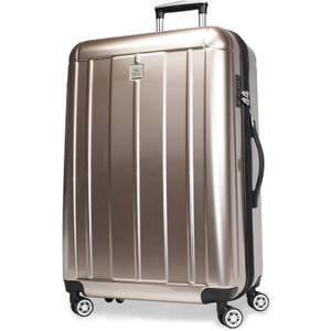 World Traveler Contour Hardside Expandable Spinner Luggage, Champagne, 28-inch World Traveler Contour Hardside Expandable Spinner Luggage, Champagne, 28-inch