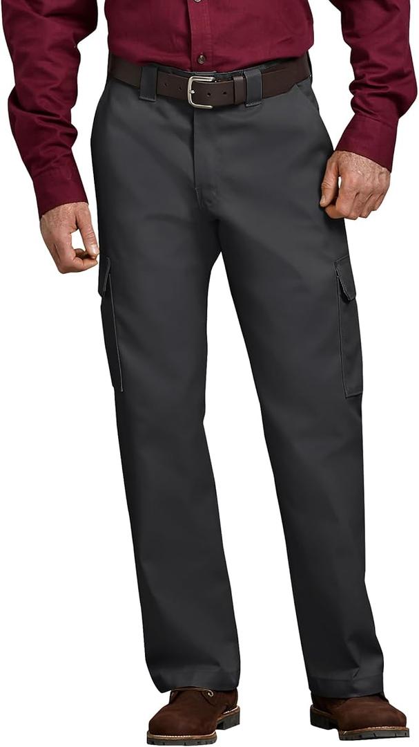 Dickies Men's Relaxed Straight-fit Cargo Work Pant (38W x 32L, Black V1)