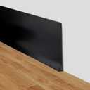 LSGCQ Flexible Baseboard Molding Trim 4 Inch x 20 Feet Self-Adhesive Vinyl Wall Base Peel and Stick Cove Base Rubber Wall Moulding Trim (Black)