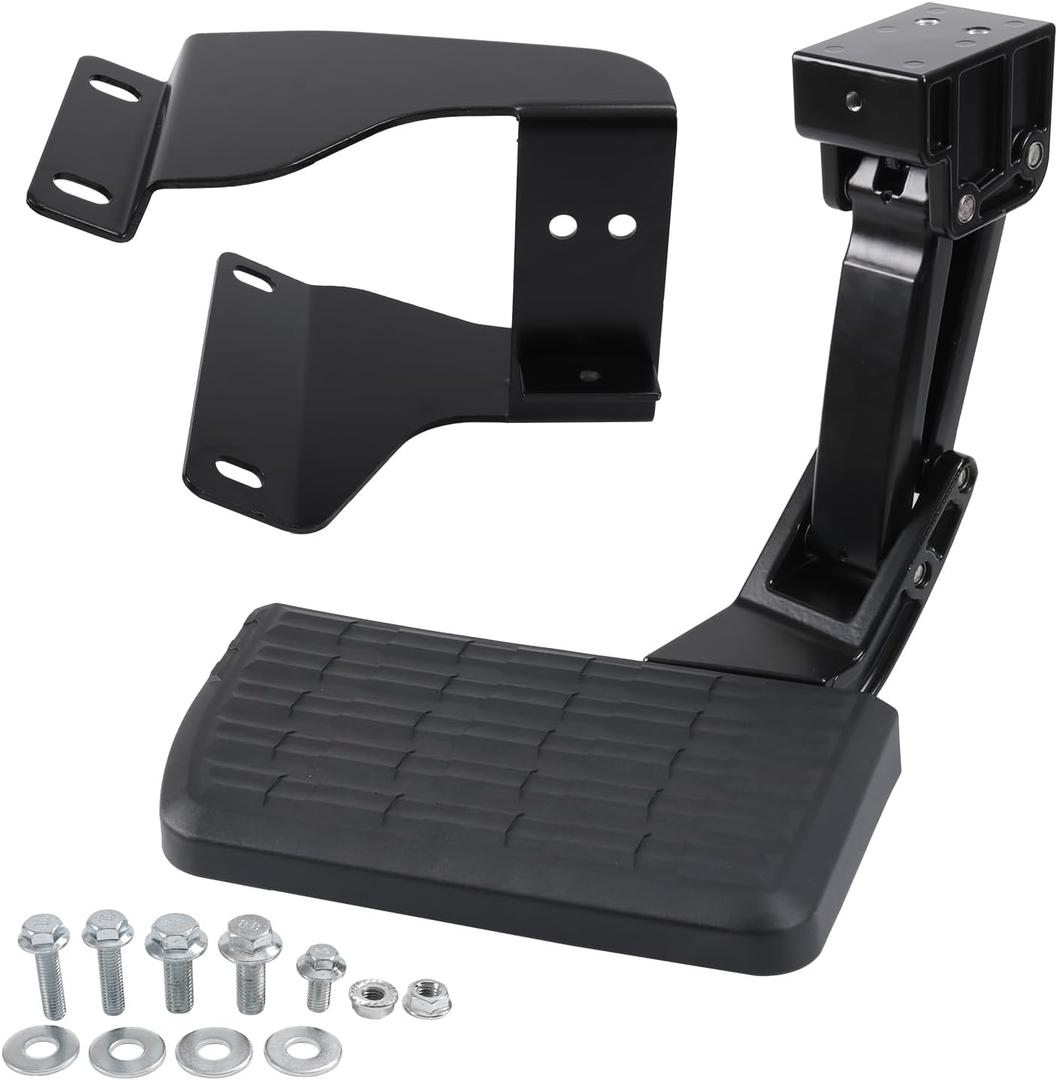 Retractable Rear Bed Step Compatible with 2015 2016 2017 2018 2019 2020 Ford F150 Foldable Truck Tailgate Step Replace#75312-01A