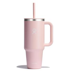 Hydro Flask Travel Tumbler with Handle, Lid and Straw - Insulated Stainless Steel in 40 Oz Trillium