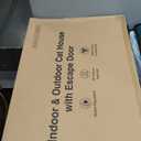 Heated Cat House for Outside with Dual Doors, Insulated Cat House Outdoor with Heating Pad, Weatherproof Heated Outdoor Cats Houses Waterrproof for Feral Cats (Deep Green, 25" L x 16" W x 13" H)