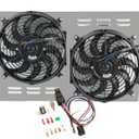 Radiator Shroud Electric Fan for 1963-1968 Chevy Chevelle Impala Bel-Air V8