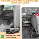 Under Seat Storage Box for Ram 1500 2019-2026 Crew Cab