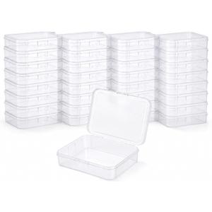 QTLCOHD 30 Pcs Plastic Crayon Box, Holds 24 Crayon, 4.5x3.4 Inches