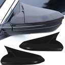 ACLONG Glossy Black Side Mirror Cover Caps Rearview Mirror Covers Compatible With Honda Civic 10th Gen 2016 2017 2018 2019 2020 2021-2 PCS