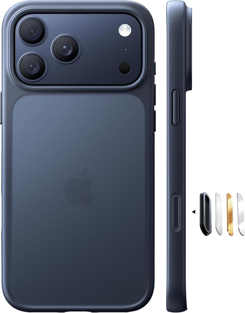 TORRAS for iPhone 17 Pro Case, Beyond Military-Grade Protection, Camera Control Button, DIY Buttons, Translucent Matte Slim Thin Shockproof Hard Back Anti-Scratch Phone case for iPhone 17 Pro, Black