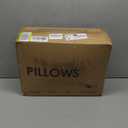 puredown Goose Feathers and Down Pillow for Sleeping Gusseted Bed Hotel Collection Pillows, Standard, Set of 2 (Gusseted Style 1)