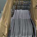 BAGAIL Plastic Hangers 50 Pack with Non-Slip Design,0.2 Inches Thick, 360Swivel Hook Space Saving Organizer for Bedroom Closet,Shirts,Pants(Grey- S Shaped) (Gray)