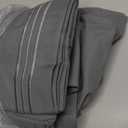 Full Size 4 Piece Sheet Set - Comfy Breathable & Cooling Sheets - Hotel Luxury Bed Sheets for Women & Men - Deep Pockets, Easy-Fit, Extra Soft & Wrinkle Free Sheets - Dark Grey Oeko-Tex Bed Sheet Set