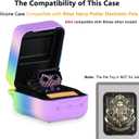 2 x Silicone Case for Bitzee Harry Potter Interactive Digital Pet, Protective Cover for Harry Potter Bitzee Virtual Electronic Pets Accessories (Rainbow Case)