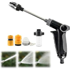 Pressure Washer Gun, High Pressure Jet Hose Nozzle, 3 Spray Modes Handheld Pressure Washer Nozzle for 3/4" Garden Hose, Watering Sprayer for Cleaning Yard Patio Car Pets, Easy to Install