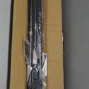 Tension Shower Curtain Rod 51-126 Inch, Long Shower Curtain Rod for Bathroom Window Patio, No-Drill Dual-End Adjustable Spring Shower Rod, Easy to Install Never Rust, Rod Diameter 1.26In, Black