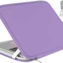 14 inch Laptop Case, Shockproof Protective Computer Sleeve Flip Cover Briefcase Carrying Bag Compatible with 14" HP, Lenovo, Asus, Acer, Notebook, Chromebook Computer, Light Purple