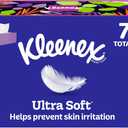 Kleenex Ultra Soft Facial Tissues, 4 Flat Boxes, 180 Tissues per Box, 3-Ply, (White)