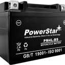 PowerStar SLA Motorcycle PowerSport Battery Replaces Continental CB4L-B