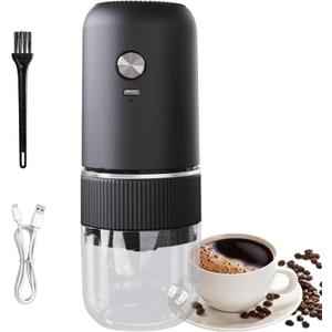 Electric Burr Coffee Grinder, Lightweight Coffee Grinder, Sturdy Coffee Maker, Rechargeable Grinder, Automatic Coffee Machine, Easy to Use, Portable for Traveling Camping