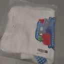 Toddler Boy Back to School Outfit First Day of School Shirt+Striped Shorts Summer Clothes Set (White)