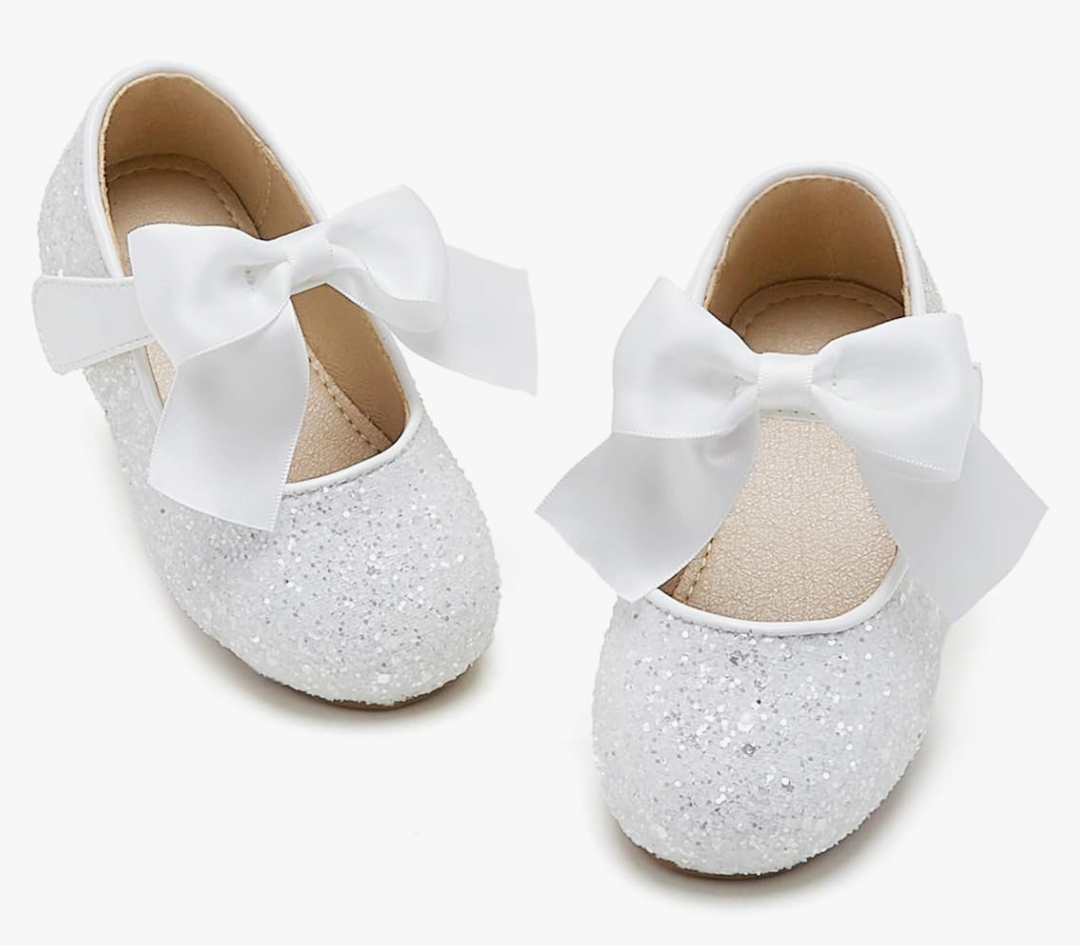 Otter MOMO Toddler/Little Girls Mary Jane Ballerina Flats Shoes Slip-on School Party Dress Shoes, 7M 15.2cm