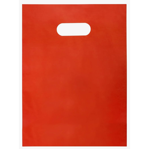 Merchandise Bags Red Color 100 Count 9"x12" Size 1.5Mil Thick with Handles