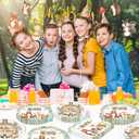 140pcs Woodland Animals Baby Shower Decoration Pack Forest Animal Neutral Gender Reveal Party Supplies Woodland Themed Birthday Party Ideas Set