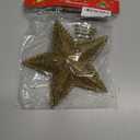 Christmas Tree Topper Star Hollow Out Treetop Xmas Gift DIY Christmas Tree Gold Sparkle Stars Ornaments Accessories