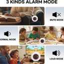Flip Cube Pomodoro Timer - Rechargeable Visual Countdown & Count Up Stopwatch, 7 Preset Intervals, 3 Alarm Modes, Productivity Tool for ADHD, Kids, Study, Work & Kitchen (White)