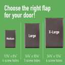 Evergreen Pet Supplies Dog Door Replacement Flaps - Compatible with Petsafe Freedom PAC11-11039 - Large, Brown - Weather-Resistant Pet Door Replacement Flap for Sliding Glass & Screen Panels