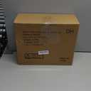 DINGHUO Acrylic Desk File Mail Organizer Wall Mounted, 4-Tier Hanging File Folder Holder, Clear Office Magazine Rack (Adhesive Hooks x 2)