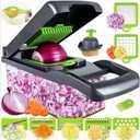 16in1 Multi-Functional Vegetable Chopper Manual Food Chopper Vegetable Slicer, Dicer, Vegetable Cutter