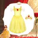 HAMSILY Princess Dress Up Clothes for Little Girls: Princess Costume for Girls Toddler, Girl Toys Age 3 4 5 6 Year Old Girl Birthday Gifts Christmas Gift