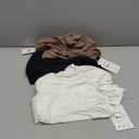 Riyiper 3 Pack Women's Long Sleeve Shirts Cotton Blend Crew Neck Tops Slim Fitted Casual Base Layer Lightweight Tees 2026