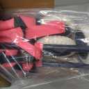 Wellmax WM99100 Series Folding Shopping Cart with Wheels, Grocery Cart with Removable Canvas with Cover, Lightweight Utility Cart for Groceries and Laundry - Holds up to 120 lbs (Pink)