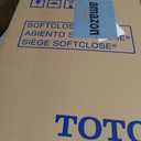 TOTO SoftClose Slow Close Elongated Toilet Seat and Lid, Bone - SS114#03