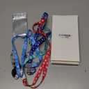 4 Pack Cruise Lanyard for Ship Cards Lanyards with Retractable Badge Reels Waterproof ID Badge Holder, 2026 Cruise Essentials Accessories (Vibrant)