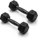 CAP Barbell Coated Dumbbell Weight 5 lb - Pair