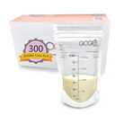 300 Count JUMBO Pack Breastfeeding Breastmilk Storage Bags - 7 OZ, EACH PRE-STERILIZED By Gamma Ray, BPA Free, Leak Proof Storing Double Zipper Seal, Self Standing, for Refrigeration and Freezing (60 Count (Pack of 5))