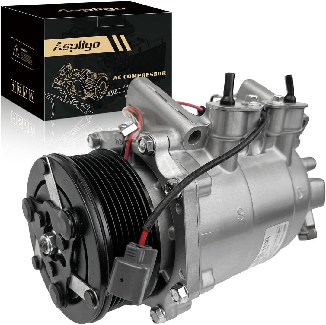 Air Conditioner AC Compressor Fits for Honda Civic 2002-2005 2.0L, for Acura RSX 2002-2006 2.0L, CO 10726AC AC Compressor, Replaces 38810PND006, 38810PRA006
