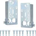 Garage Door Bottom Lifting Brackets for 7/16in Stem Roller Left and Right with Bolts - 1Pair
