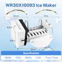 WR30X10093 WR30X10061 Ice Maker Kit, 160W 115V Automatic Ice Making, Compatible with GE, Hotpoint, Kenmore Refrigerators, Replaces WR30X10014, WR30X10012, 1399596 and More