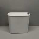 Cesun Automatic Motion Sensor Bathroom Trash Can with Lid, 2.6 Gallon Touchless Trash Bin, Smart Plastic Slim Garbage Can Small White Wastebasket for Toilet, Office, rv, Bedroom, Living Room