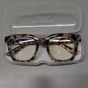 Madison Avenue Blue Light Blocking Glasses Oversized Fashion Blue Light Glasses for Women Anti Eyestrain & UV Protection Computer Eyeglasses (Milk Grey Brown)