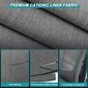 Rav4 Hybrid Seat Covers Fit for Toyota Hybrid RAV4 2019-2025 Front Seats, Heavy Duty Cationic Linen Seat Protector(Not Fit for SE$XSE Hybrid/Prime)